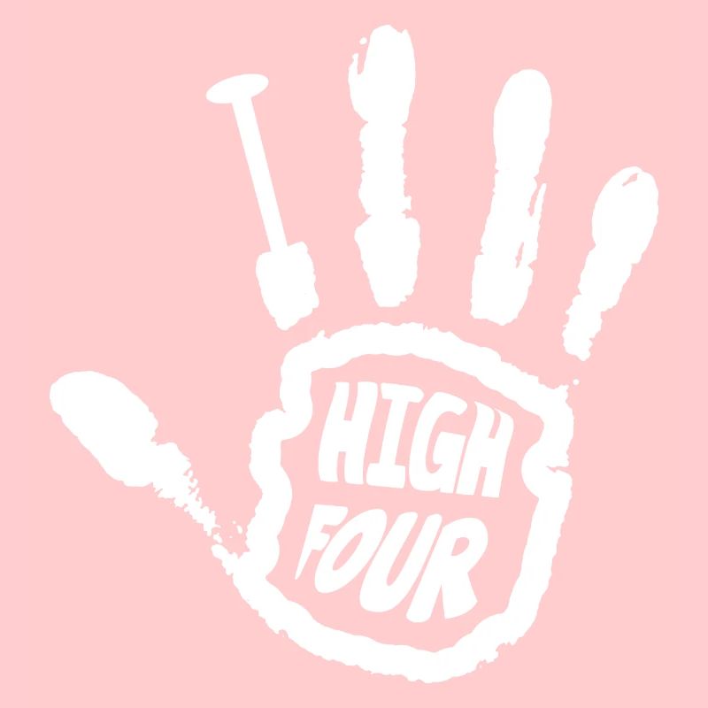 Funny High Four Finger Amputee Missing Finger