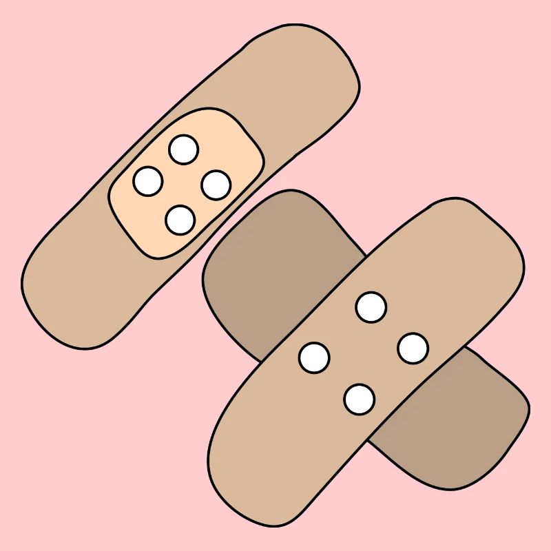 Patch, blessure, blessure, guérison, idée cadeau