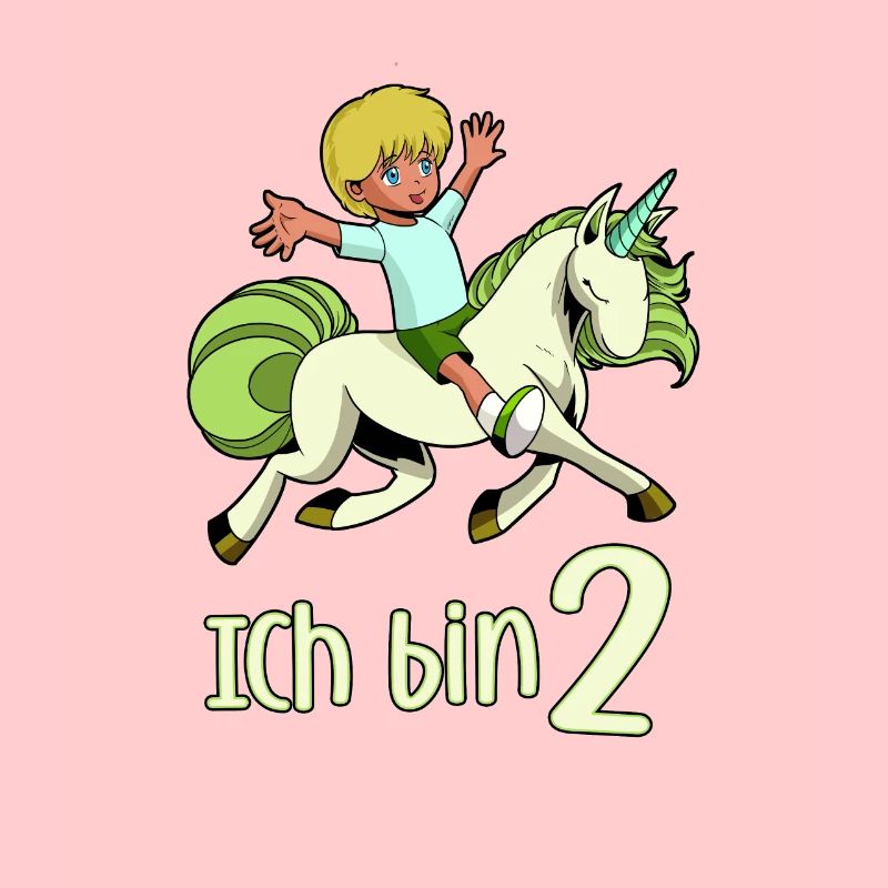 Geburtstagsshirt Einhorn - 2 Geburtstag Junge