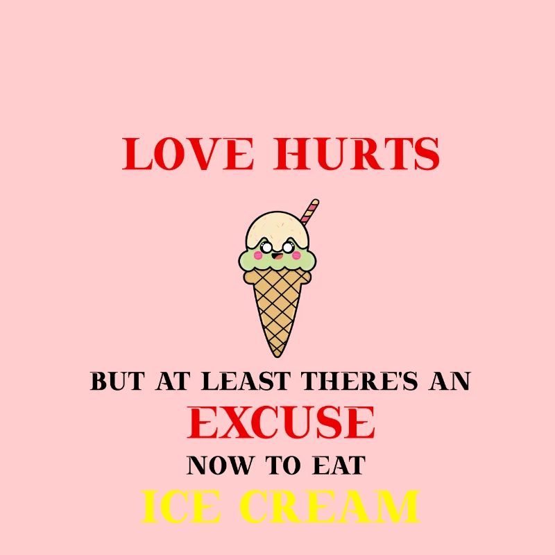 Eiscreme lustig Eis Geschenkidee Liebeskummer