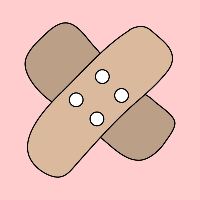 Patch, blessure, blessure, guérison, idée cadeau