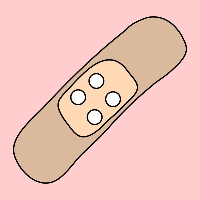 Patch, blessure, blessure, guérison, idée cadeau