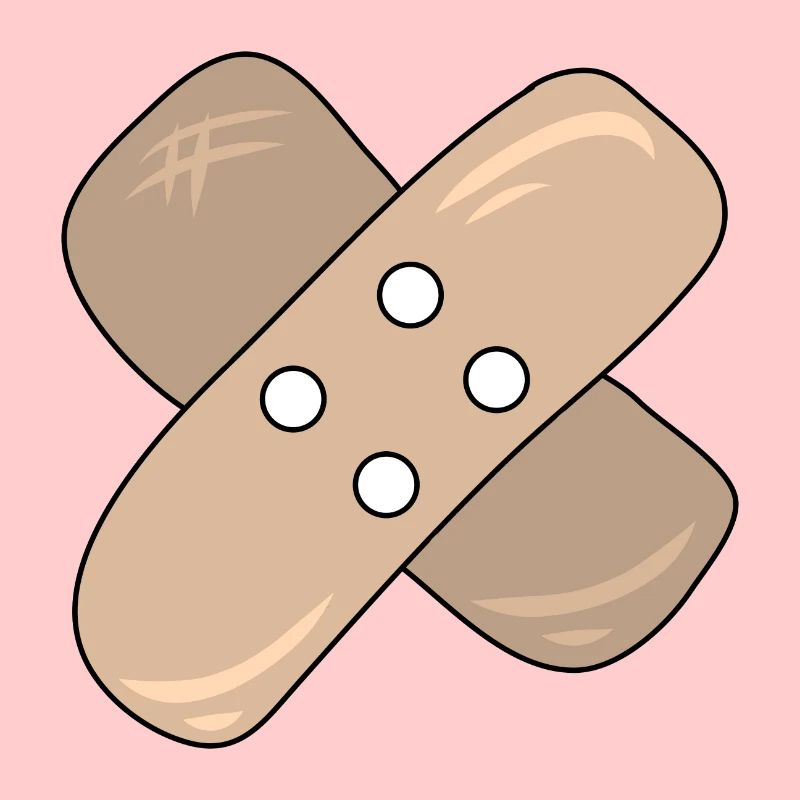 Patch, blessure, blessure, guérison, idée cadeau