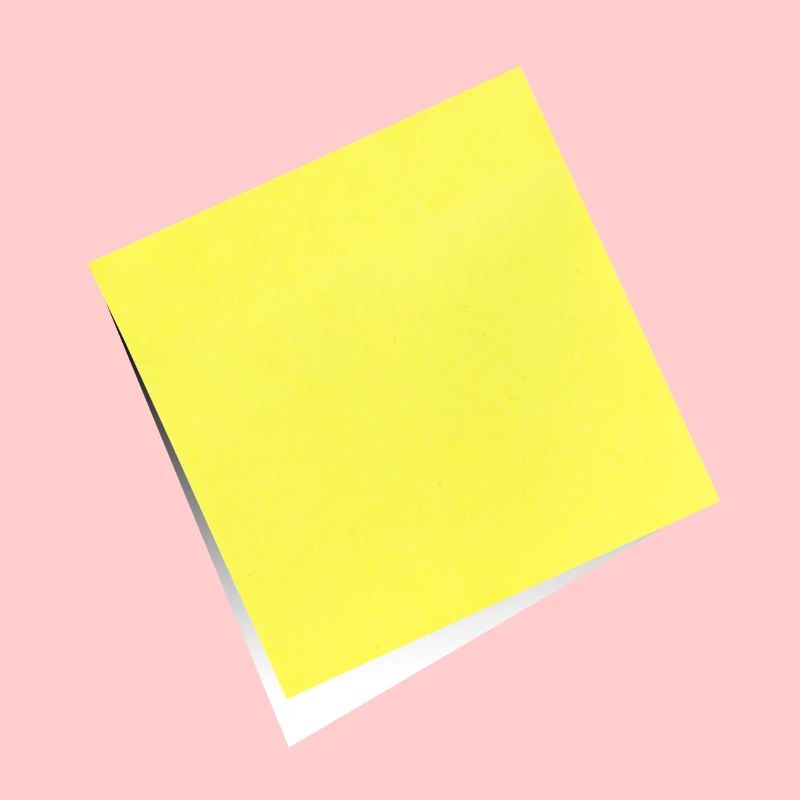 gelber Notizzettel , Klebezettel , sticky note