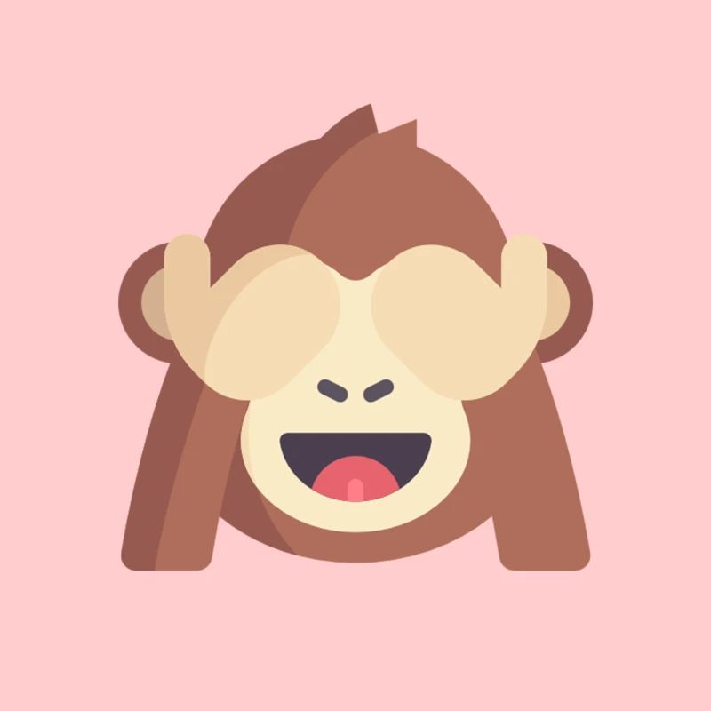 cute monkey emoticon