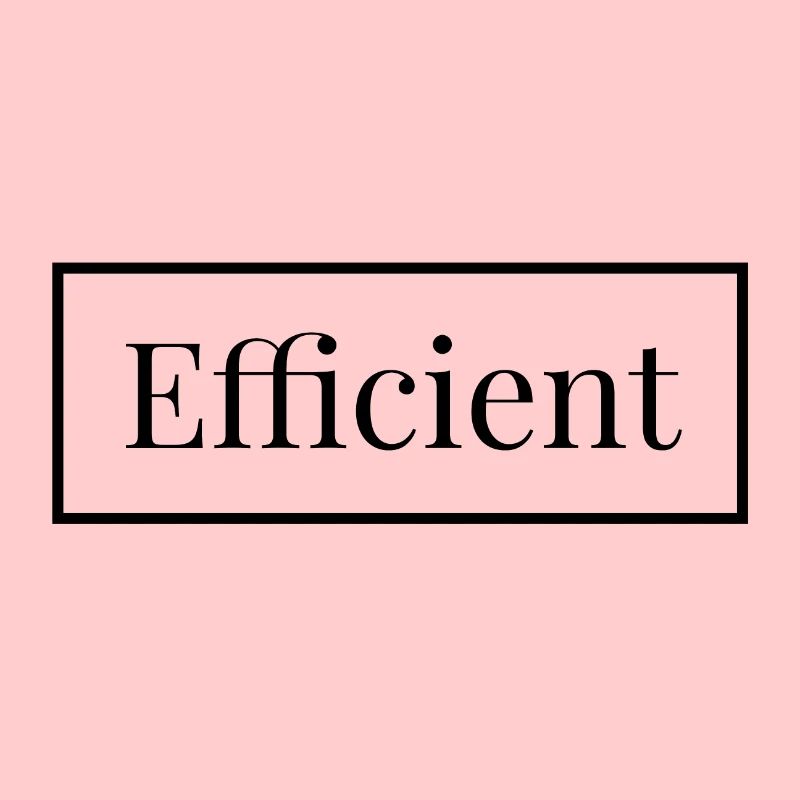 Effizient - englisch