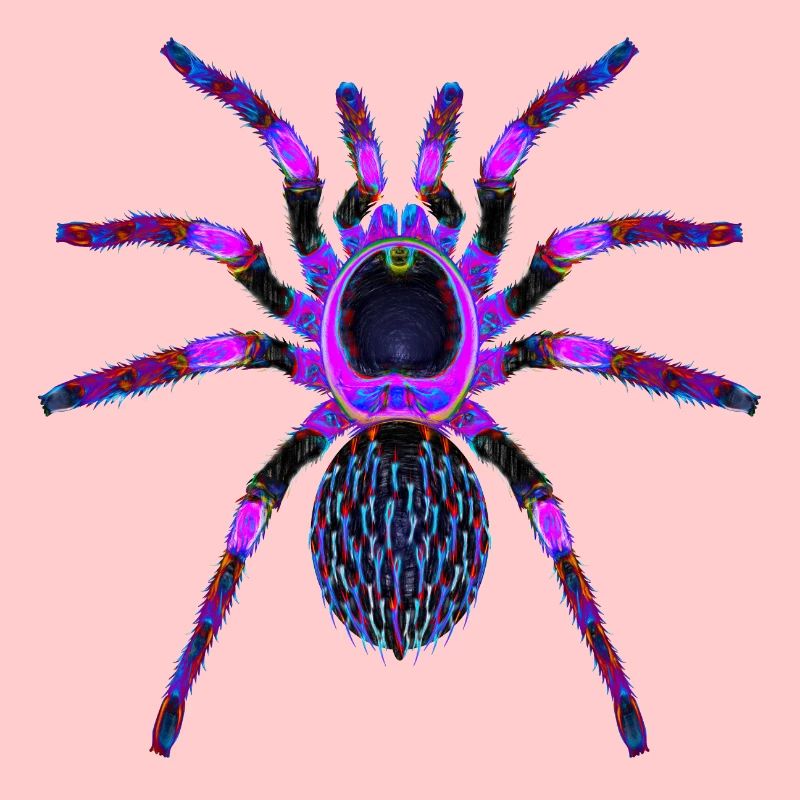 Lila Spinne