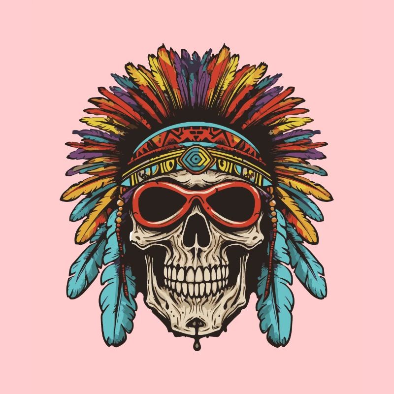 Apache Totenkopf Indianer