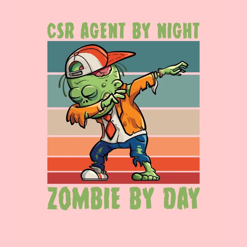 csr-agent at night zombie by day customer service