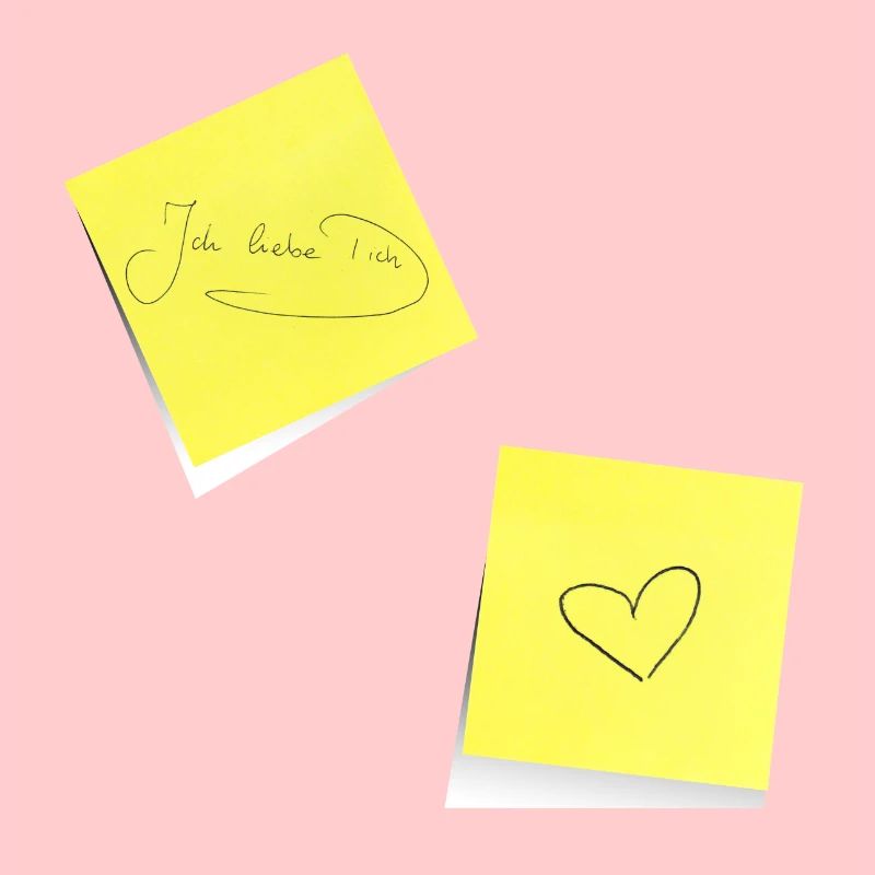 I love you, notepad, sticky note, note