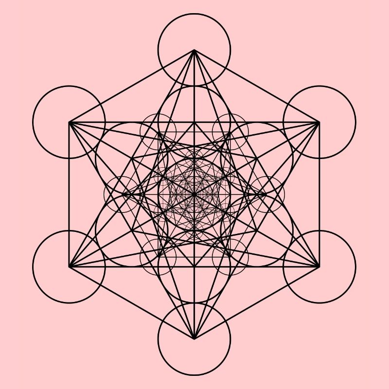 Cubes de Metatron Noir