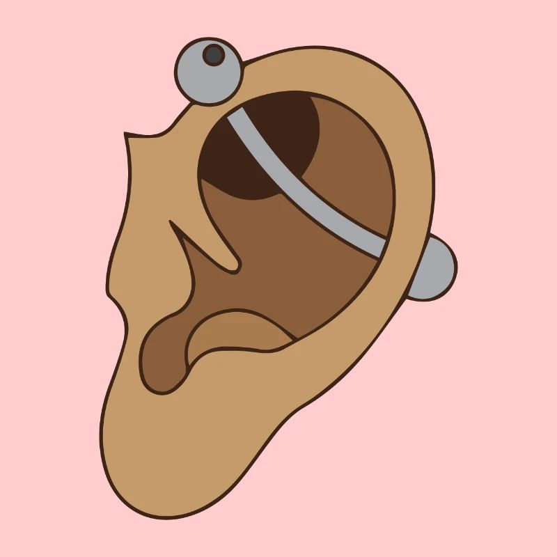 Ear piercing - piercing