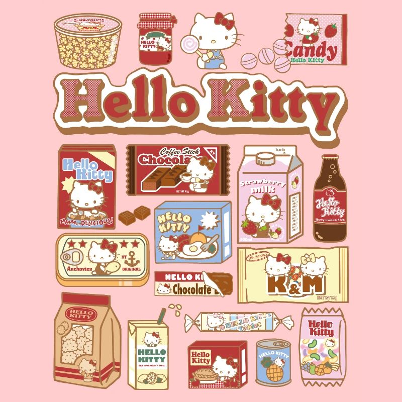 Hello Kitty Collage De Snacks