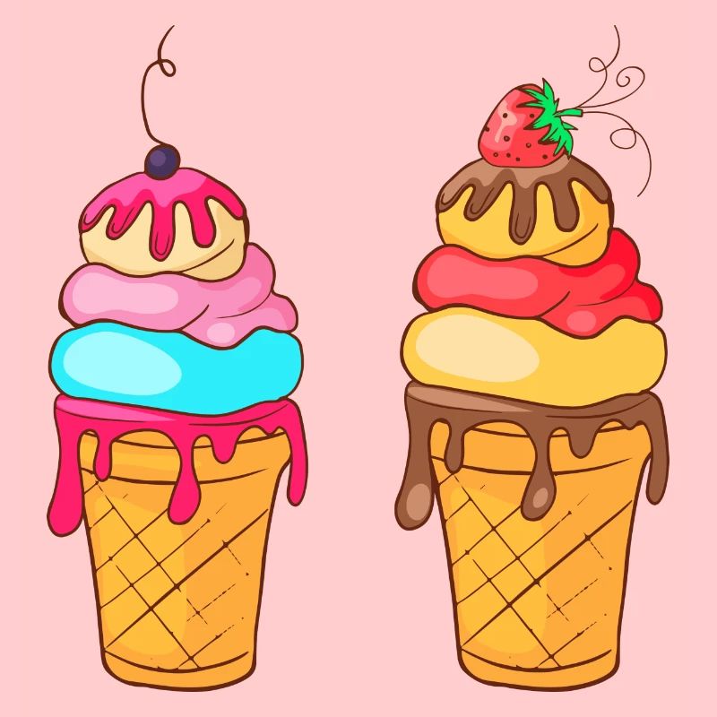 Eis Speiseeis Eiskrem Eiscreme Kugeleis Eisbecher