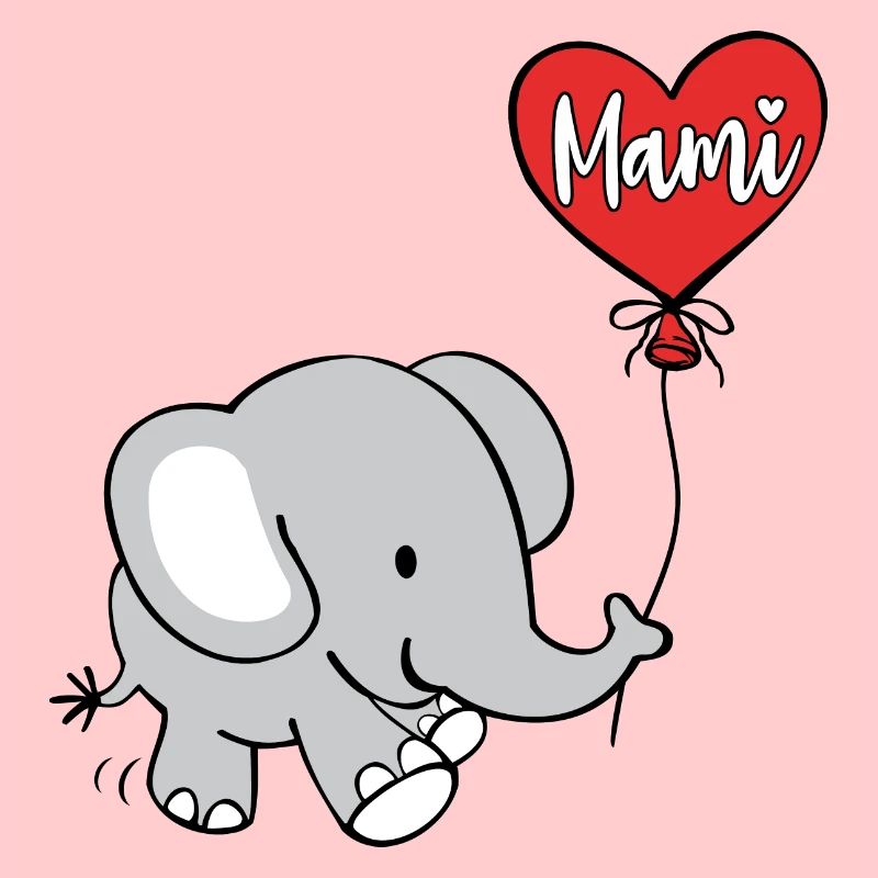 Mami Muttertag niedlicher Elefant Geschenkidee