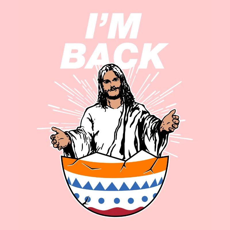 I love Jesus Easter Gift Easter Egg I'm Back