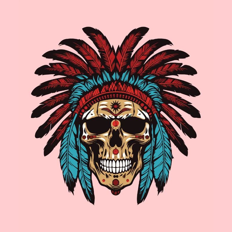 Apache Skull Indian Chief