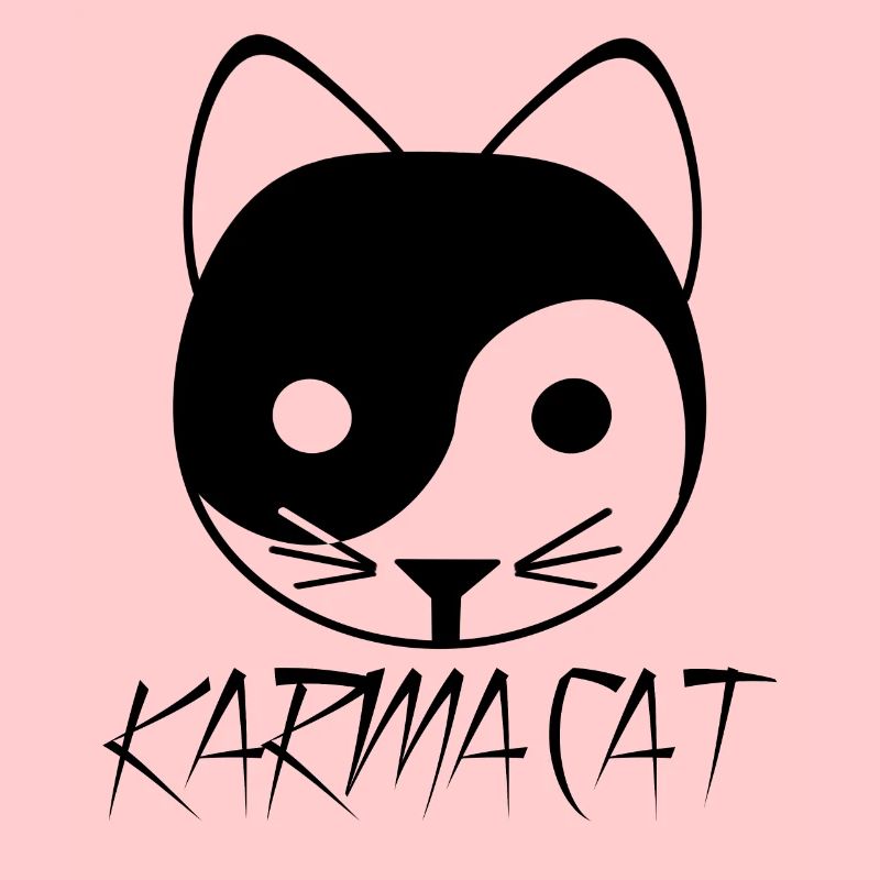 Karma Katze Ying Yang Geschenk Kätzchen Nirvana