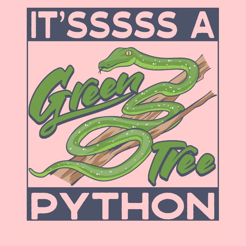 Es ist eine grüne Baumpython
