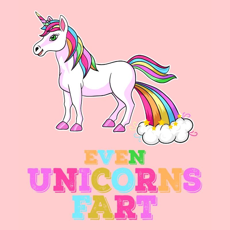 Furz Einhorn Regenbogen Pferd Mädchen Pups Pyjama