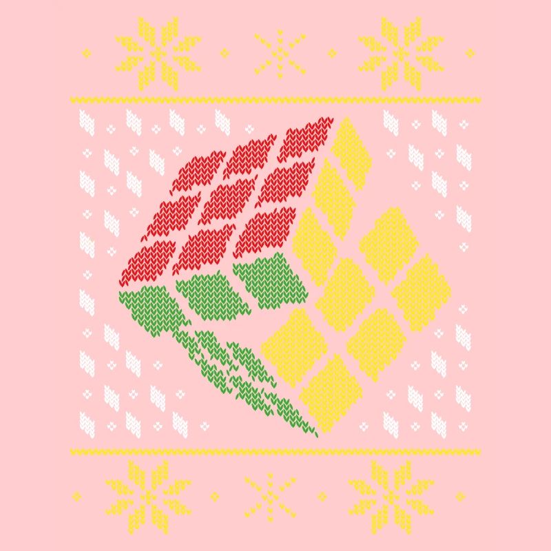 Rubik's Cube Pull Moche De Noël