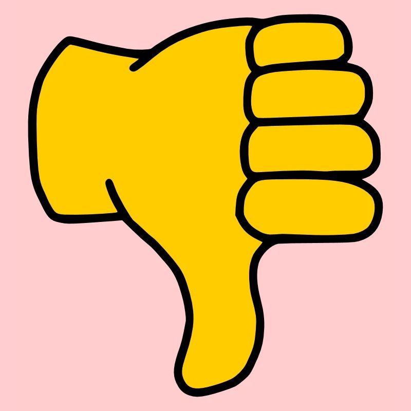 Emoji Pouce vers le bas Couleur de l’esquisse