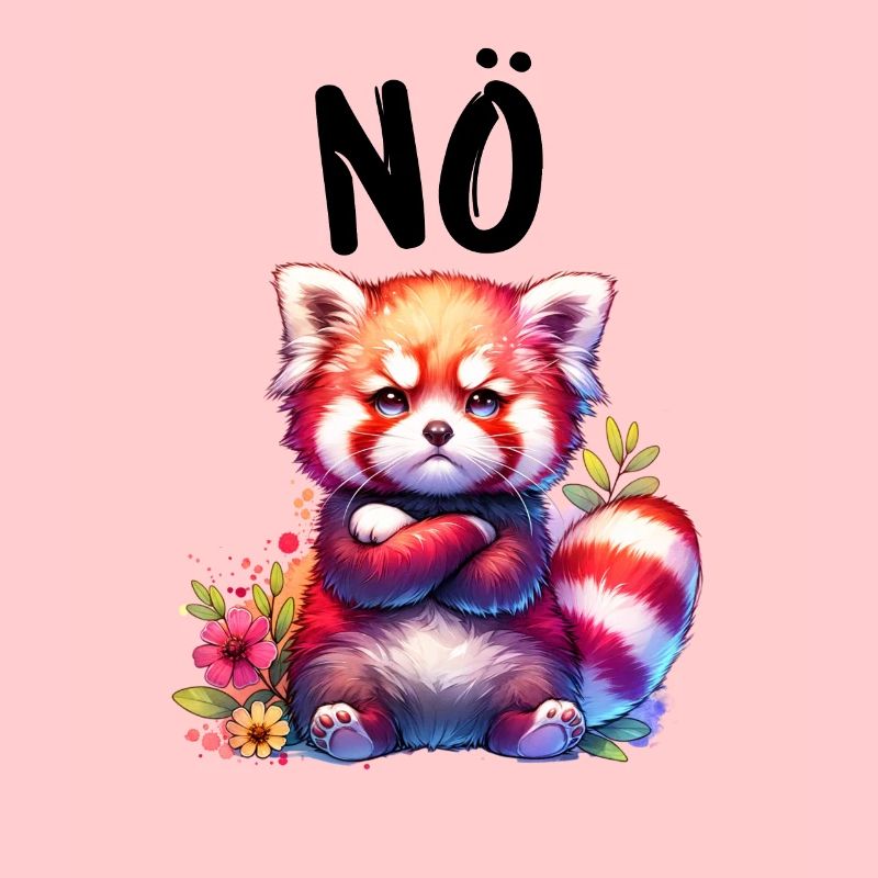 Panda roux Drôle de dicton Nope Renard de Feu