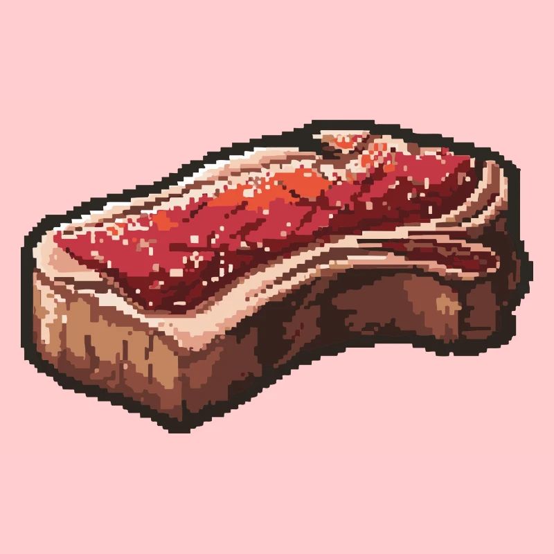 Filet de Steak Pixel Gamer