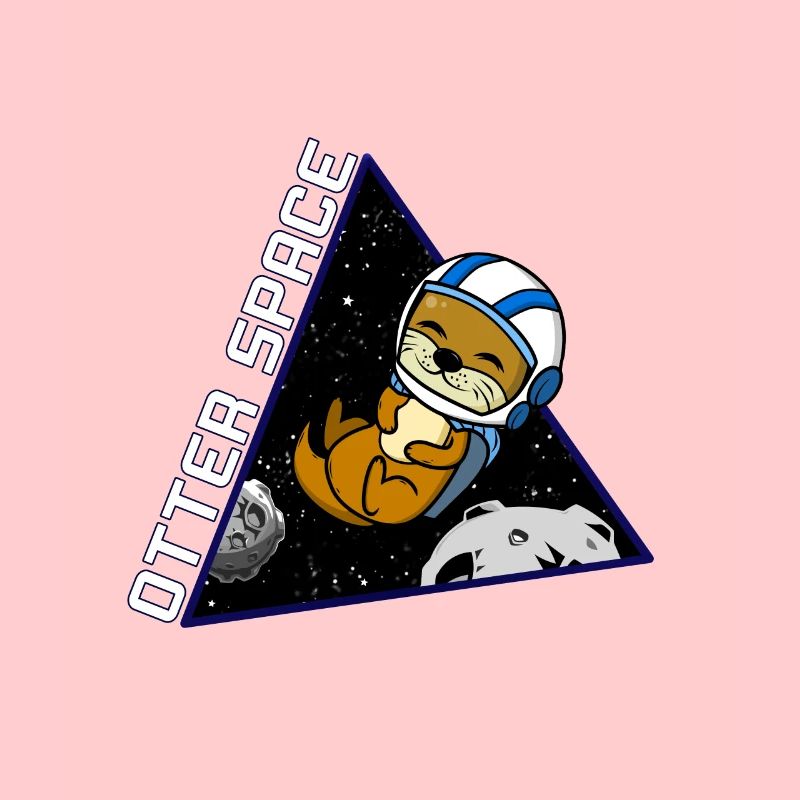 Otter Space Astronaut Planet Gift Voyager dans l'espace