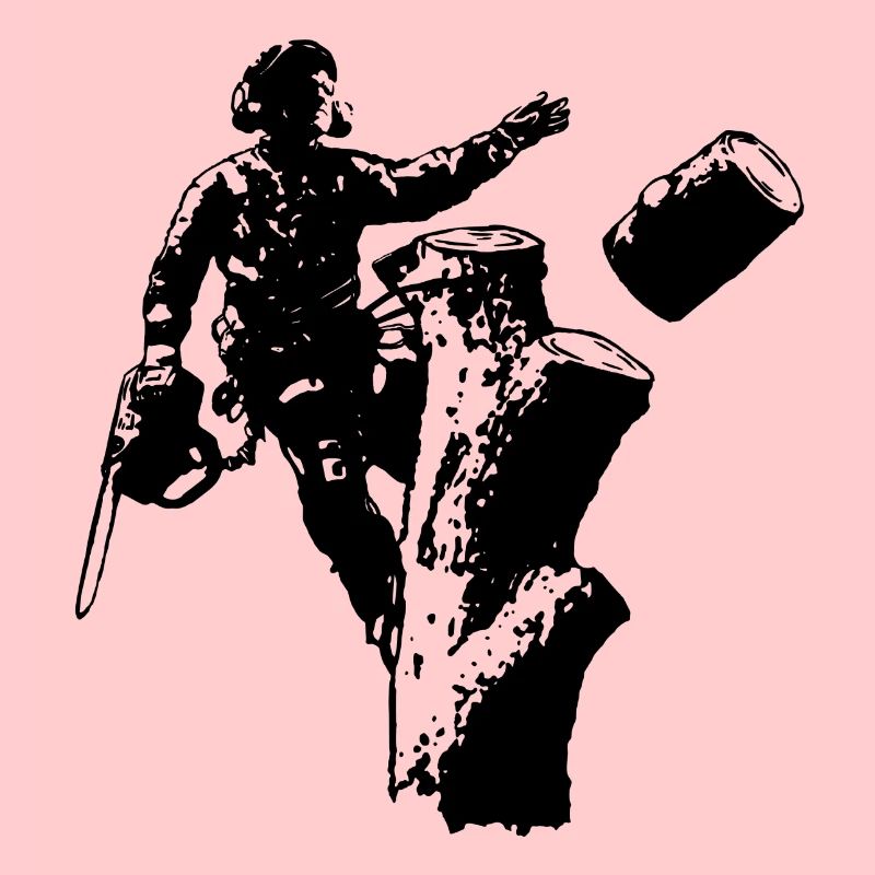 Arborist/Baumkletterer (Silhouette)