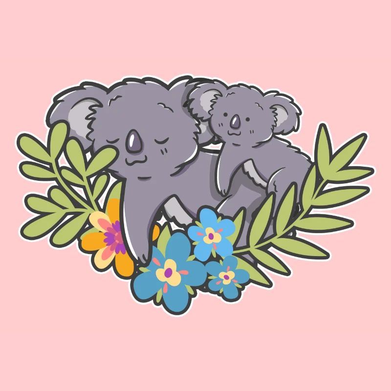 Cute Sleeping Koala