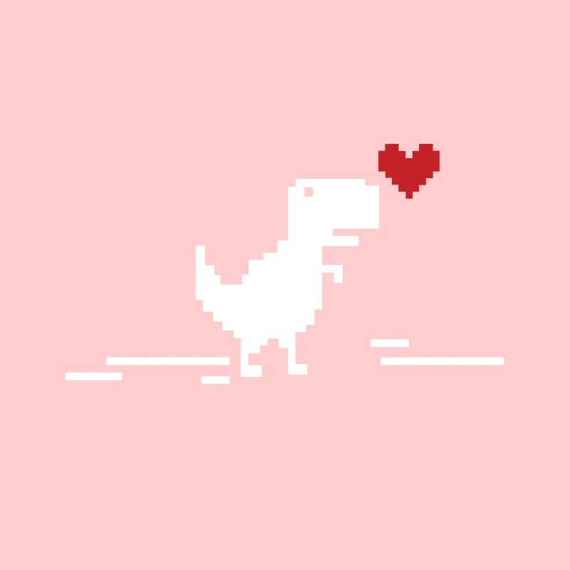Pixel Dino Nerd