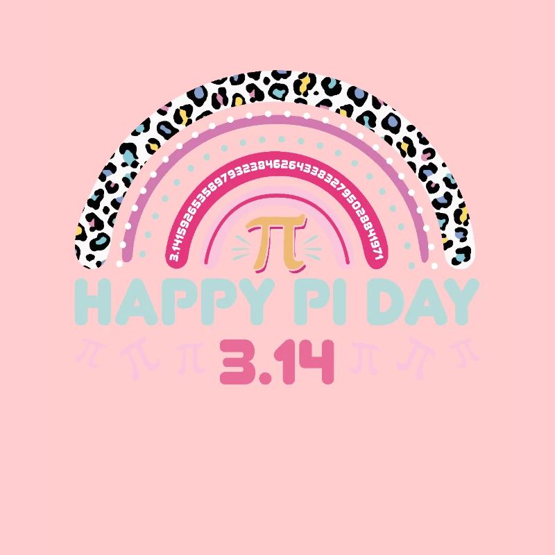 Fröhlicher Pi Tag 3.14 Regenbogen Design