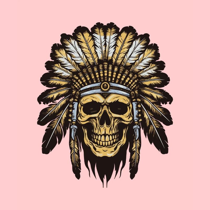 Apache Indian Chief Skull