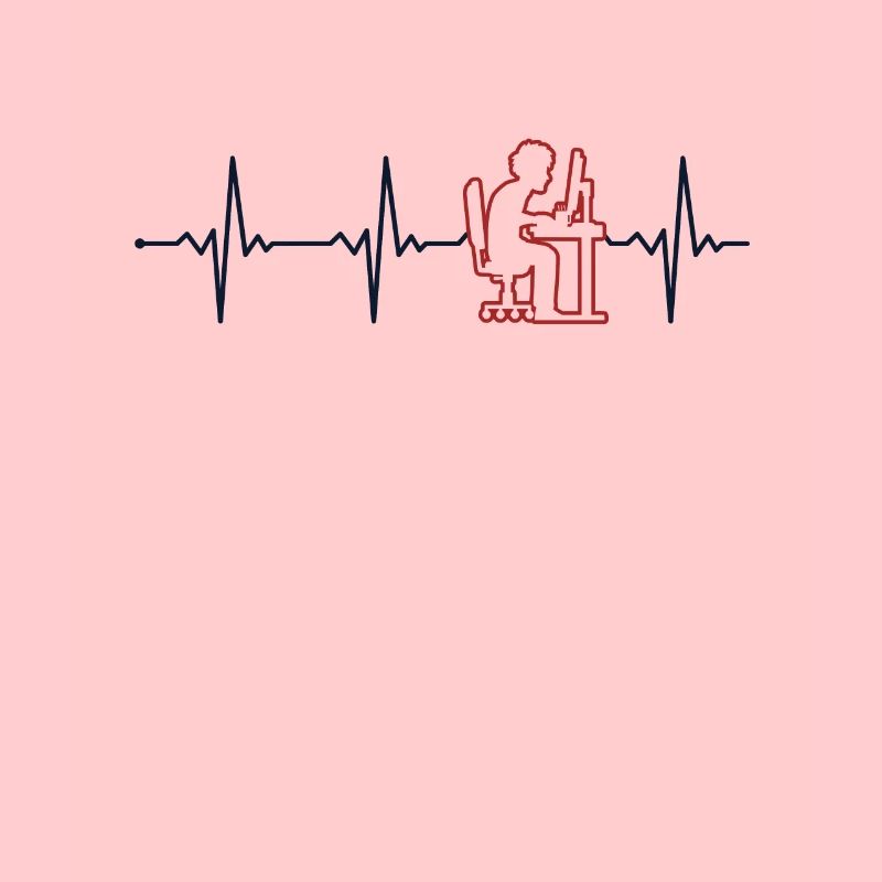 Programmer Heartbeat Softwareentwickler Coder