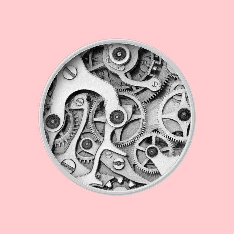 Clock - Clockwork Orange Clockwork Gear Clock