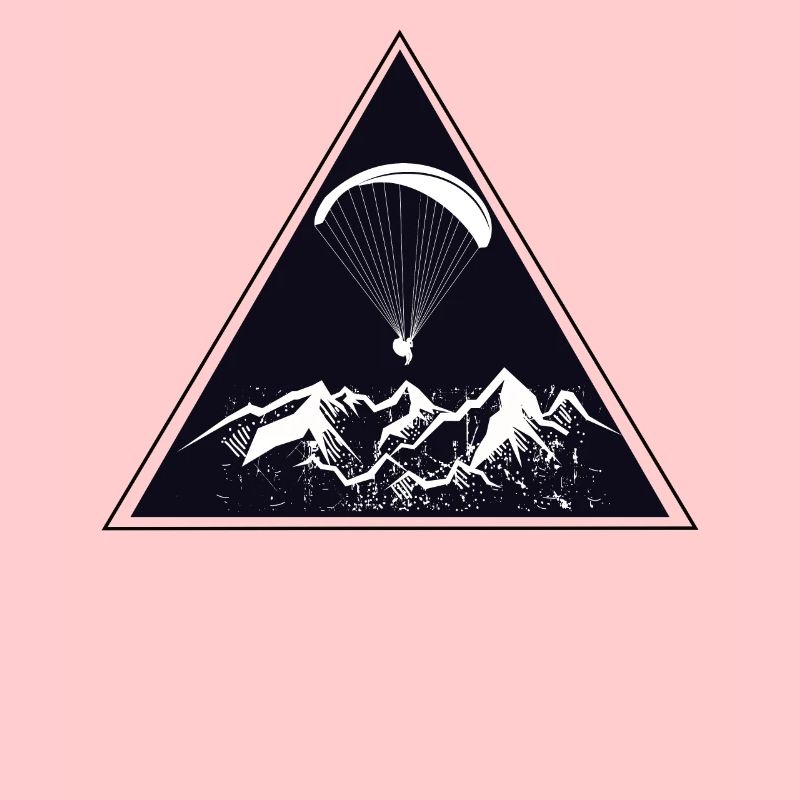 Paraglider paragliding triangle