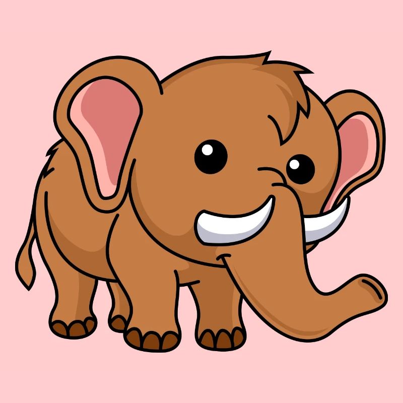 Mammut Comic Tier