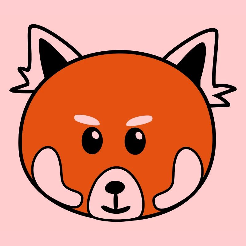 Panda roux mignon