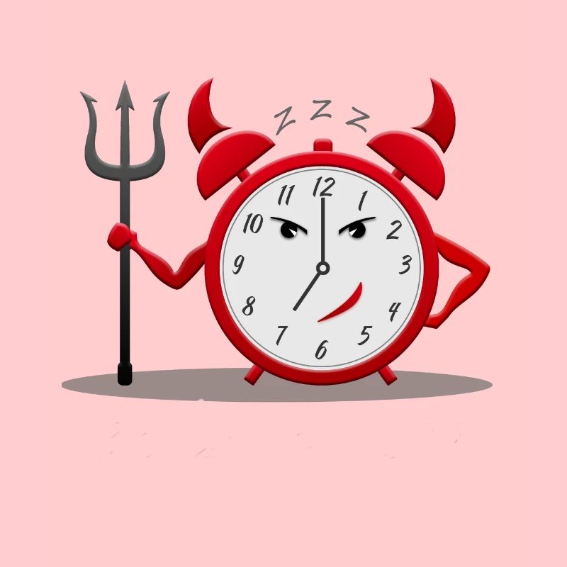 Devil alarm clock
