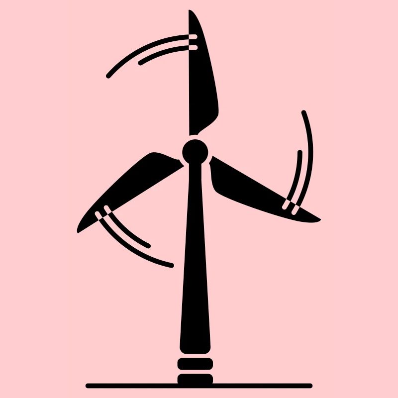 Wind turbine silhouette