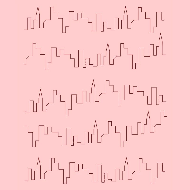 Hochhäuser Skylines Design als Geschenkidee