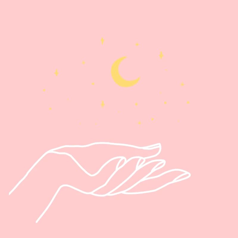Mystical starry sky