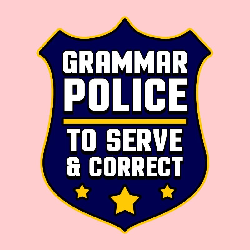 Grammatik Polizei Sprache Besserwisser Geschenk