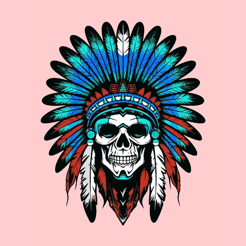 Apache Indian Chief Skull