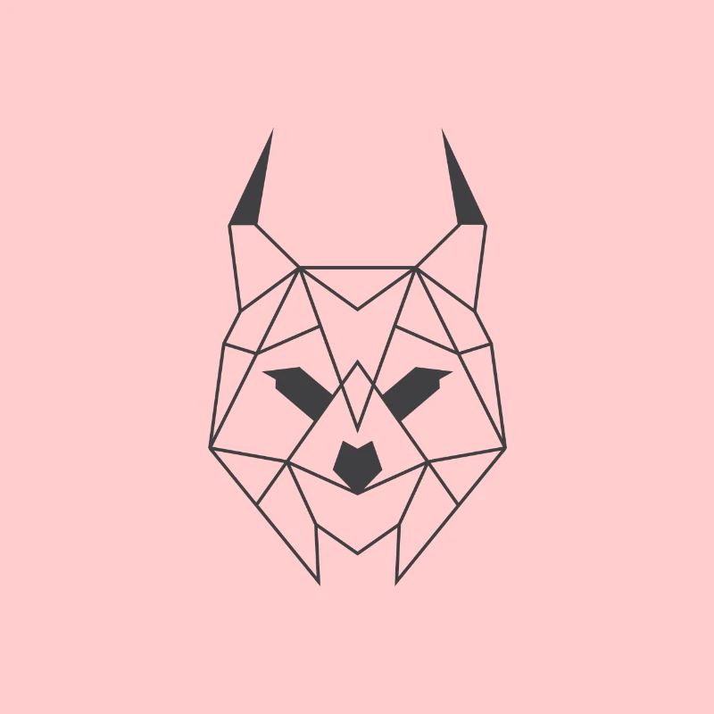 Luchs Minimalistisch