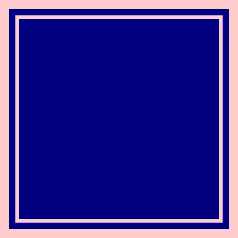 Square dark blue self-design