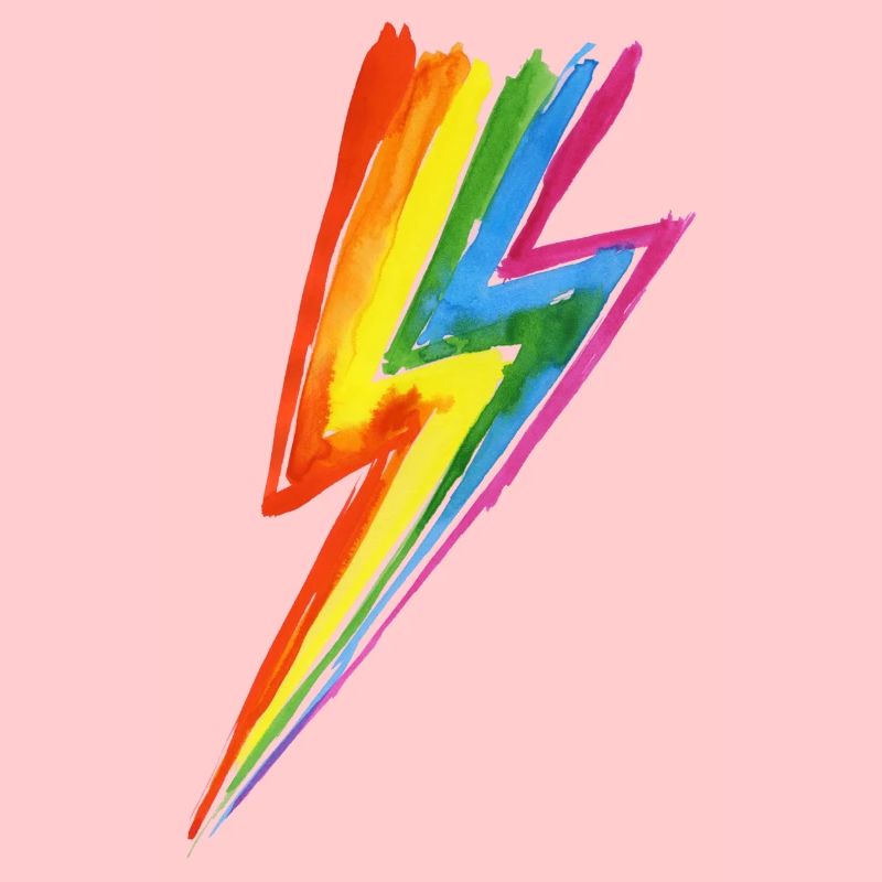 Regenbogen Power Blitz - Hit by rainbow lightning!