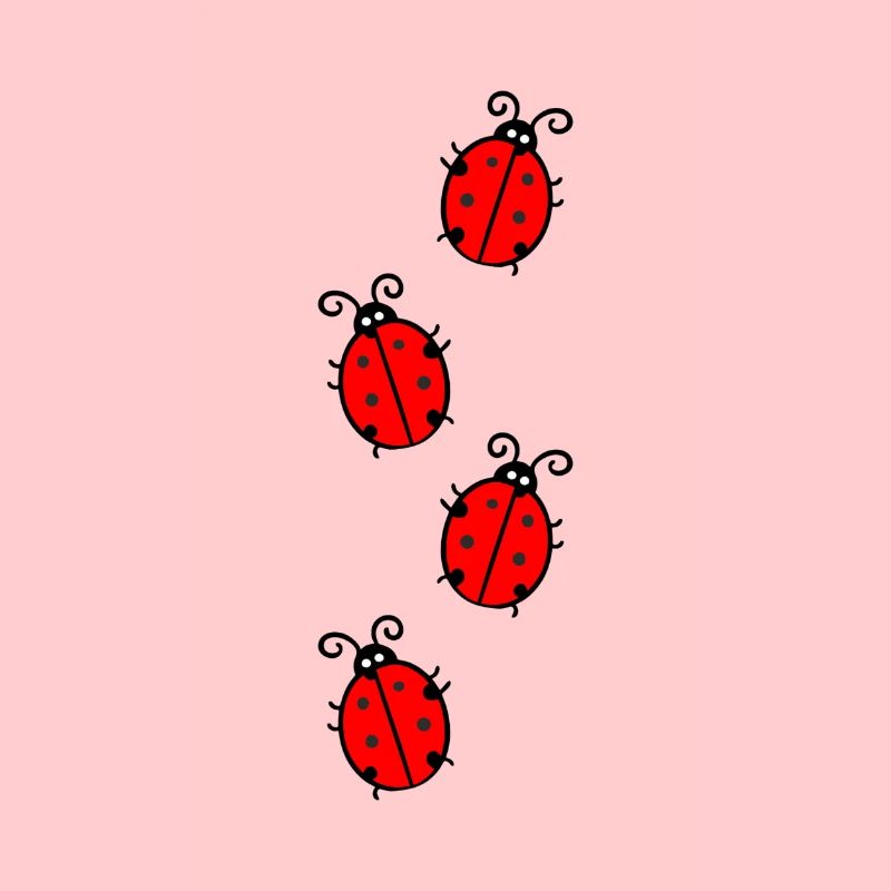 Ladybugs running