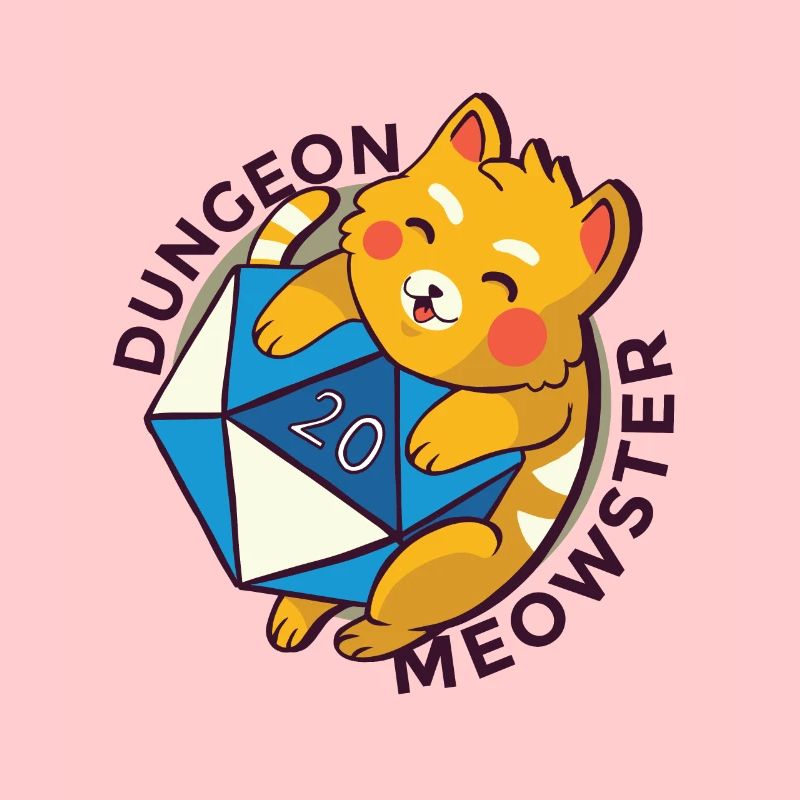 Dungeon Meowster Chat avec Dungeon Cube